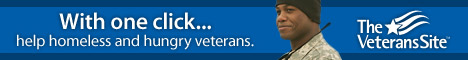 With one click... help hungry and homeless veterans. The Veterans Site.
